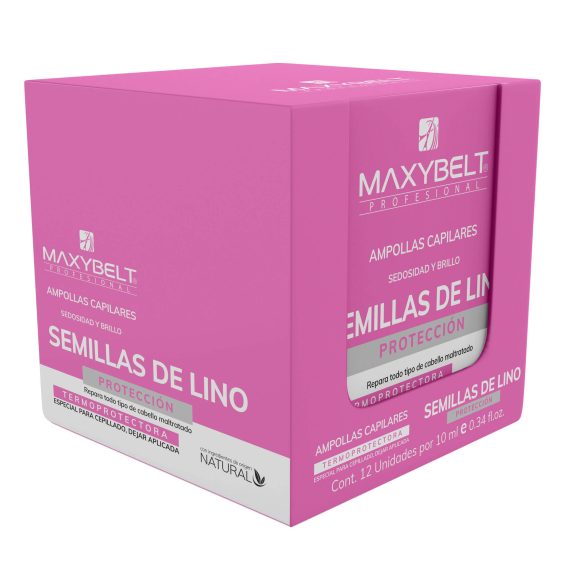 Ampolleta Lino Protectora Rosada 10ml x12