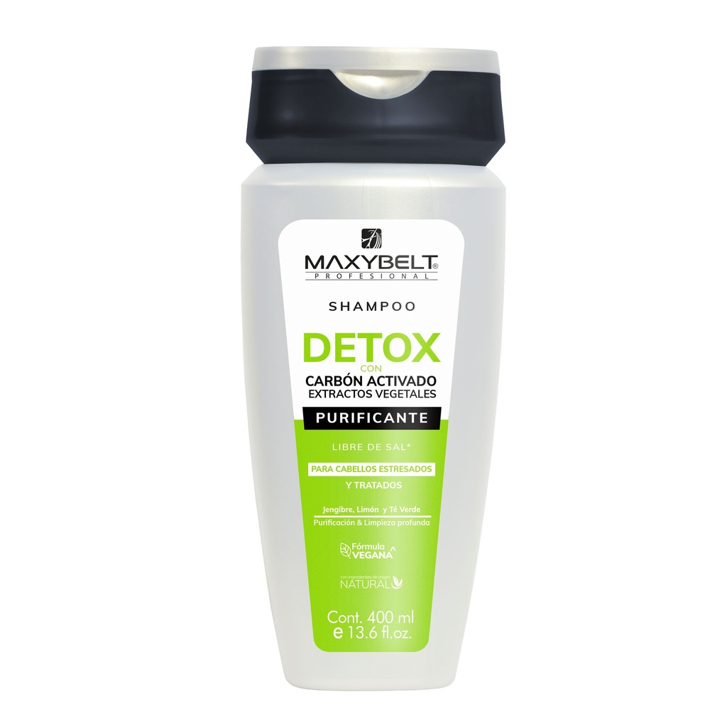 SH. DETOX CARBON ACTIVADO *950ML MAXYBELT