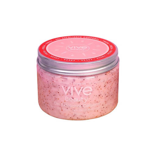 [10367-4] Gel Exfoliante Corporal Fresa *350ml* VIVE BEAUTY