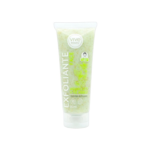 [10901-1] Exfoliante Facial Aguacate y Te Verde *120ml* VIVE BEAUTY