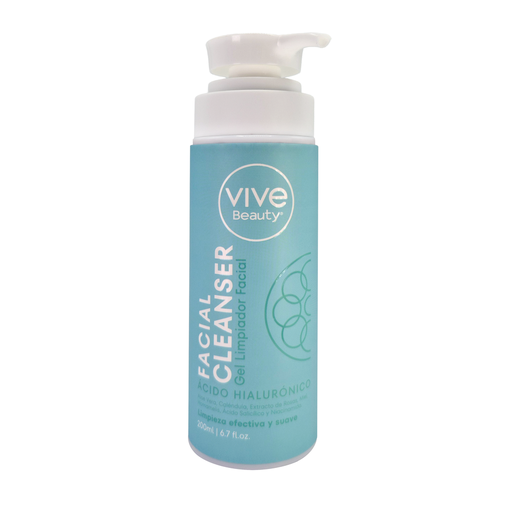 [12365-3] Gel Limpiador Facial Acido Hialuronico *200ml* VIVE BEAUTY