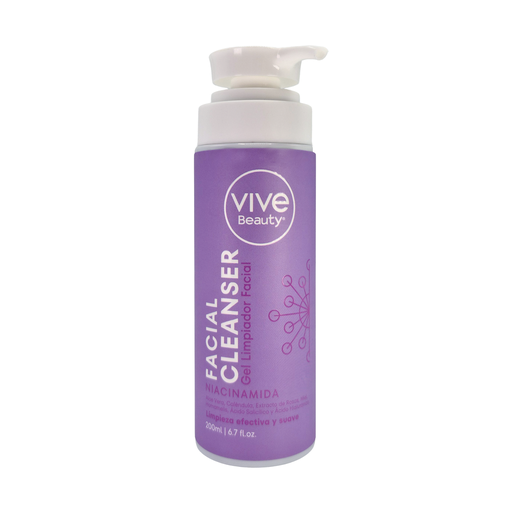 [12365-4] Gel Limpiador Facial Niacinamida *200ml* VIVE BEAUTY